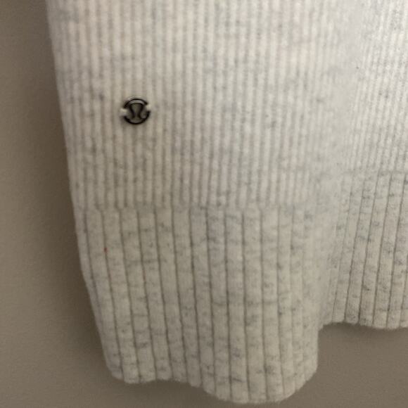 Lululemon Restful Intention Sweater Heathered Light Ivory Wool Cashmere - Picture 12 of 16